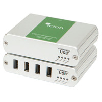 USB 2.0 Ranger 2324 4 Port USB 2.0 Extender über Glasfaserleitungen auf 500m von Icron.