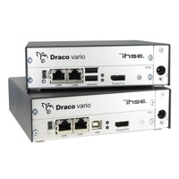 Draco vario DisplayPort ist ein KVM Extender mit DisplayPort-Grafik, USB, Audio, RS232 etc. über CATx oder Glasfaser.