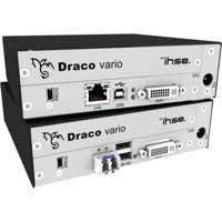 Draco vario DVI-I KVM Extender für das Verlängern von DVI-I oder VGA Signalen von Ihse