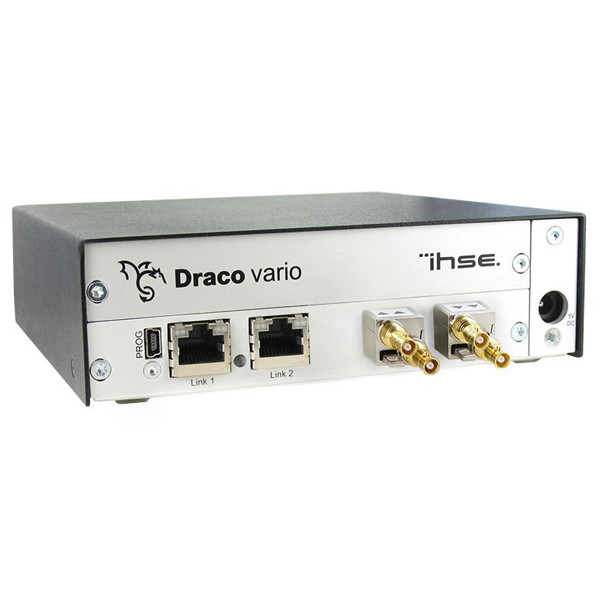 Draco Vario SDI KVM Extender von Ihse über CATx und LWL mit integriertem Signalwandler.