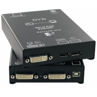 DVXi/ET Ihse DVI KVM Extender über CATx und Glasfaser DVI-D Video, USB, PS/2, USB 2.0, Audio, RS232