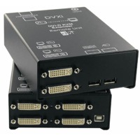 DVXi/ET Ihse DVI KVM Extender über CATx und Glasfaser DVI-D Video, USB, PS/2, USB 2.0, Audio, RS232