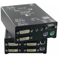 DVXi/ET Ihse DVI KVM Extender über CATx und Glasfaser DVI-D Video, USB, PS/2, USB 2.0, Audio, RS232