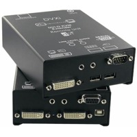 DVXi/ET Ihse DVI KVM Extender über CATx und Glasfaser DVI-D Video, USB, PS/2, USB 2.0, Audio, RS232