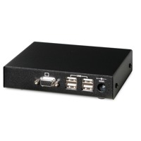 SD-VUE/5x von Ihse ist ein VGA Extender über CATx mit Audio, USB und RS232 Übertragung auf bis zu 50m.