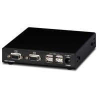 SDBX Ux von Ihse ist ein VGA Extender mit USB, Audioübertragung und RS232 über CATx bis 300m.