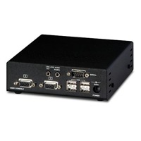 SDBX Ux von Ihse ist ein VGA Extender mit USB, Audioübertragung und RS232 über CATx bis 300m.