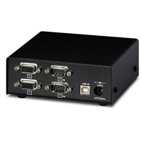 SDBX Ux von Ihse ist ein VGA Extender über CATx mit USB, Audio und RS232 bis 300m.