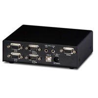 SDBX Ux von Ihse ist ein VGA Extender mit USB, Audioübertragung und RS232 über CATx bis 300m.