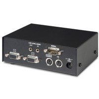 SDLink / SDMX von Ihse ist ein VGA Extender mit Audio, PS/2 und RS232 über CATx bis 50m.