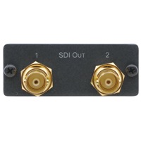 3G HD-SDI Ausgänge des 690R Glasfaser Receivers von Kramer Electronics.