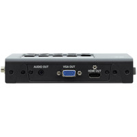 HDMI, Audio und VGA Signalausgänge des 860 Signalgenerators und Testers von Kramer Electronics.