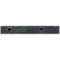 Rückseite mit Ausgängen und Eingängen des DIP-20 HDBaseT Senders von Kramer Electronics.