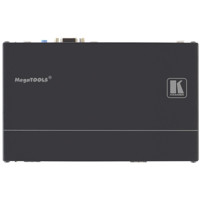 Vogelperspektive des DIP-20 HDBaseT Übertrager und Umschalter von Kramer Electronics.