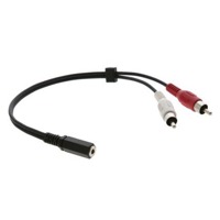 C-A35F/2RAM von Kramer Electronics ist ein Audio-Kabel mit 0,3m Länge und 3,5mm Klinkenbuchse auf 2x Cinch.