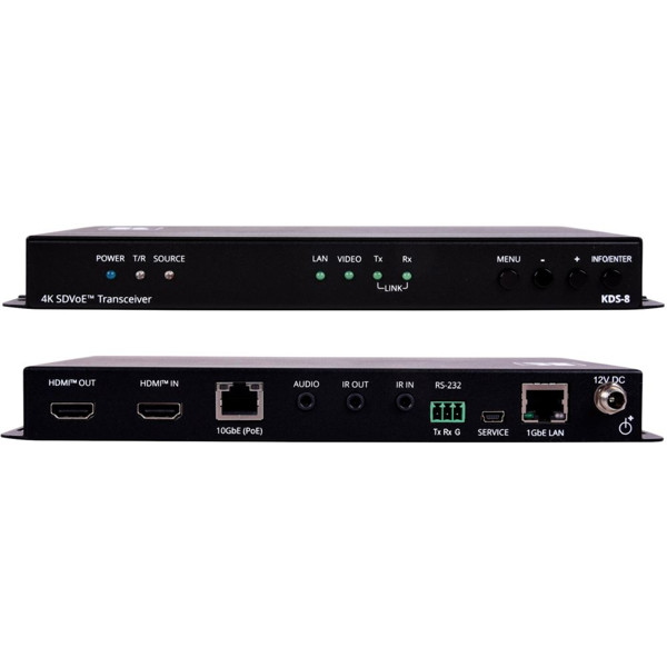 KDS-8 latenzfreier SDVoE Video Streaming Transceiver mit 4K60Hz Auflösung von Kramer Electronics