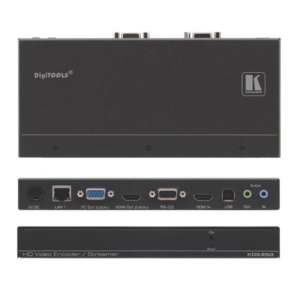 KDS-EN3 von Kramer Electronics ist ein Video over IP Streamer, Kodierer und Recorder.