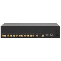 3G HD-SDI Eingänge und HDMI-, SDI- und CV-Ausgänge des MV-6 Multi-Viewers von Kramer Electronics.