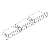 Skizze der RK-3T Rackhalterung von Kramer Electronics.