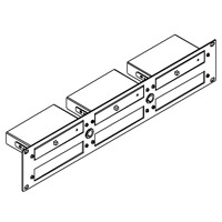 Skizze der RK-6T Rackhalterung von Kramer Electronics.