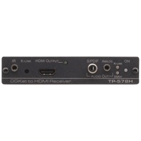 Infrarot, HDMI und Audio Anschlüsse des TP-578H Twisted Pair Empfängers von Kramer Electronics.