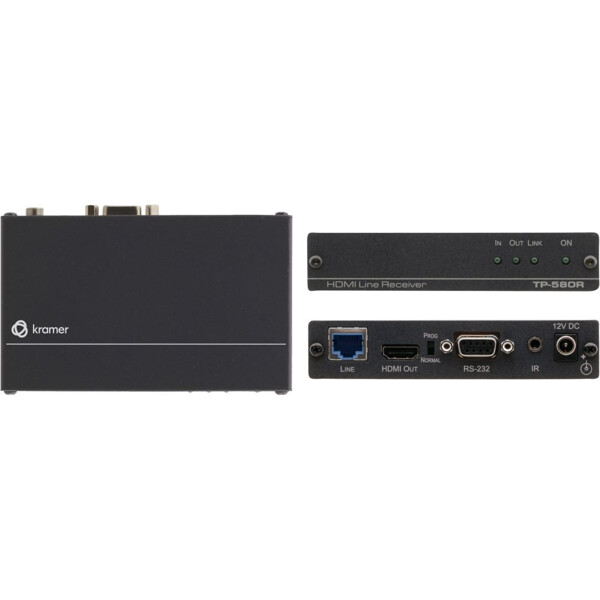 TP-580R Kramer Electronics Twisted Pair HDBaseT Empfänger für HDMI, RS-232 und Infrarot