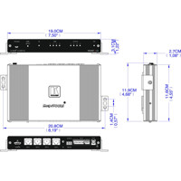 VM-4HDT HDMI auf HDBaseT Verteilerverstärker von Kramer Electronics Zeichnung