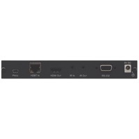 RJ-45 HDBaseT-, HDMI-, Infrarot- und RS-232 Anschlüsse des VÜ-427 Scalers/Empfängers von Kramer Electronics.