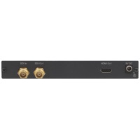 3G HD-SDI Ein- und Ausgänge und HDMI Ausgang des VP-472 Scalers von Kramer Electronics.