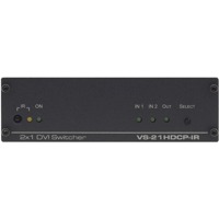 Infrarot Port und Drucktaste des VS-21HDCP-IR DVI Switches von Kramer Electronics.