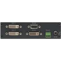 DVI Ein- und Ausgänge und RS-232 Port vom VS-21HDCP-IR Umschalters von Kramer Electronics.