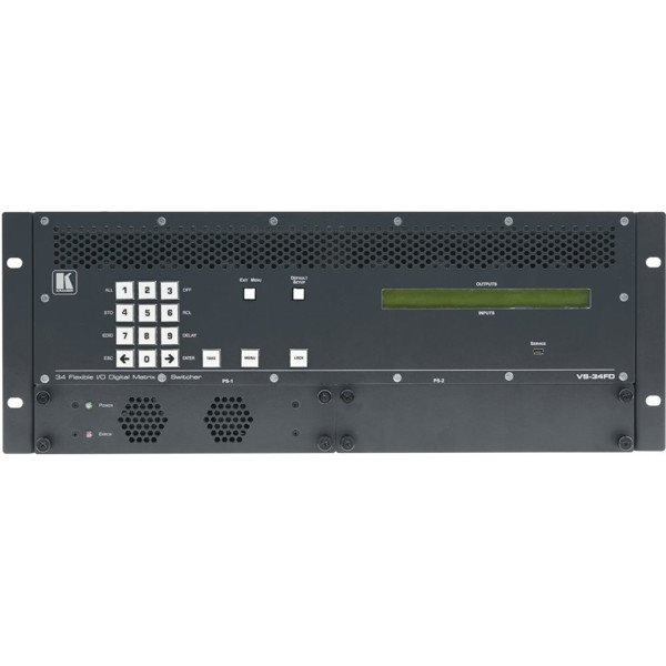 VS-34FD modularer 34-Port Matrix Switch mit Slots für VGA, SDI, HDMI und HDBaseT Modul von Kramer Electronics