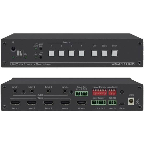 VS-411UHD HDMI Auto-Switcher mit bis zu 4K60 von Kramer Electronics