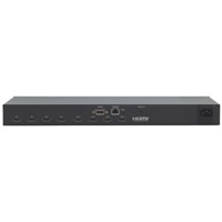 HDMI Ein- und Ausgänge, RS-232 und Ethernet Port des VS-44HN HDMI Matrix-Switches von Kramer Electronics.