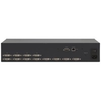 DVI Ein- und Ausgänge, RS-232- und Ethernet-Port des VS-48HDCPXL Matrix-Switches von Kramer Electronics.