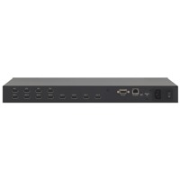 HDMI Ein- und Ausgänge, RS-232 Port und Ethernet-Anschluss des VS-48HN HDMI Matrix-Switches von Kramer Electronics.