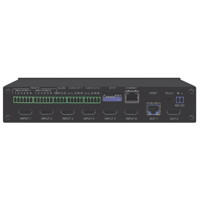 Rückseite mit den verschiedenen Ports des VS-62DT HDMI HDBaseT Matrixswitches von Kramer Electronics.