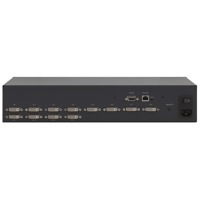 DVI Ein- und Ausgänge, RS-232- und Ethernet-Port des VS-84HDCPXL DVI Matrix-Switches von Kramer Electronics.