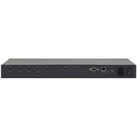 HDMI Ein- und Ausgänge, RS-232- und Ethernet-Port des VS-84HN HDMI Matrix-Switches von Kramer Electronics.