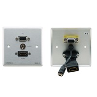 WXA-H von Kramer Electronics ist eine Wand-Einbauplatte mit VGA, HDMI und Audio.