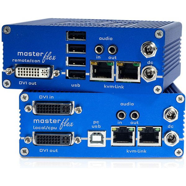 Masterflex KT-6012 Full HD DVI IP KVM Extender mit 2x RJ45 Anschlüssen von KVM-TEC