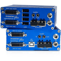 Masterflex KT-6023 Dual-Head Full HD DVI IP KVM Extender mit 2x SFP Anschlüssen von KVM-TEC