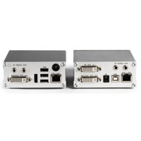 Anschlüsse des MVX1 VGA, DVI und USB Extenders von KVM-TEC.