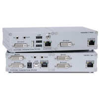 Der Masterline MVX2 KVM Extender von KVM TEC verlängert DVI und USB auf 150m über CATx.