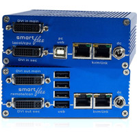 Smartflex kompakter Dual-Head DVI-D KVM over IP Extender von KVM-TEC KT-6021