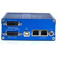 Lokale Einheit des Smartflex Dual-Head DVI-D KVM over IP Extender von KVM-TEC KT-6021L