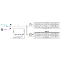 646021 einphasige IP Rack PDU mit Schalt- und Messfunktion von Legrand Electrical (One-Line) Diagram