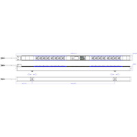 646025 intelligente IP PDU mit 16x IEC320 C13 Ausgängen und einem IEC60320 C14 Eingang von Legrand Zeichnung