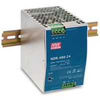 NDR-480-24 DIN-Schienen Netzteil mit 480 Watt Ausgangsleistung und 24 VDC Ausgangsspannung von Mean Well