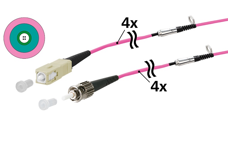 LWL-Universalkabel mit Faseranzahl 4